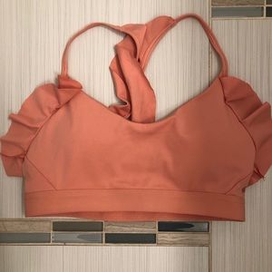 Nike sports bra with ruffles size S